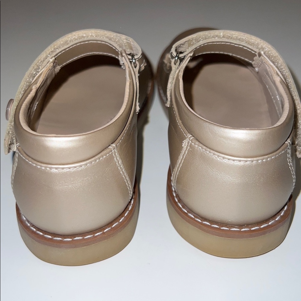 Elephantito Metallic Champagne Gold Mary Jane Shoes - Picture 3 of 6